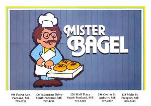 Mister Bagel Advertising Unused 