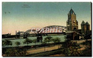 Old Postcard Mainz Kariserbrucke