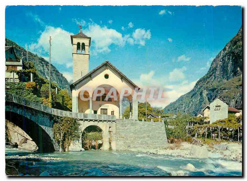 Postcard Modern Cevio Vallemaggia Chiesa della Rovana