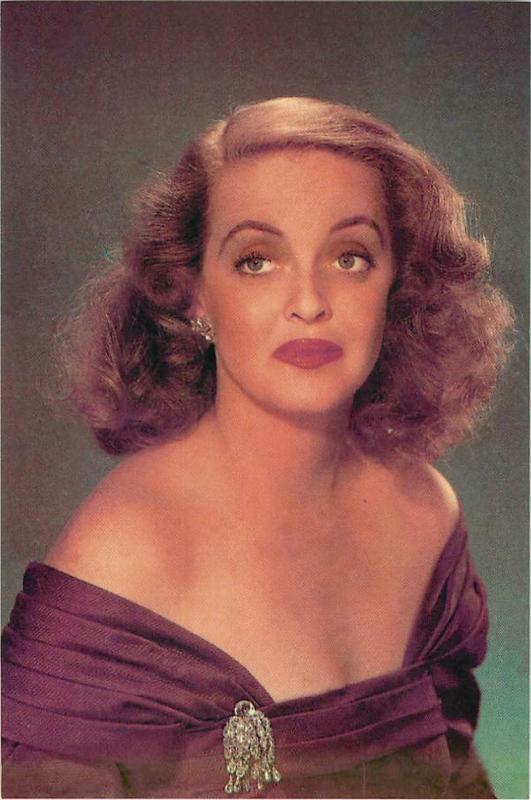 Bette Davis Actress in the 1930s-1940s Modern Postcard #2