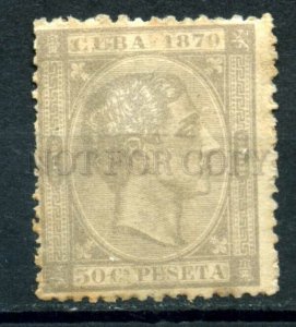 509359 CUBA 1879 year king Alfons XII definitive stamp