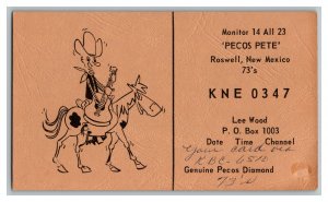 Postcard QSL Radio Card From Roswell New Mexico KNE 0347 