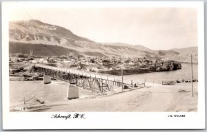 RPPC Ashcroft British Cilumbia c1958 Bridge over Thompson River by J. C. Walker