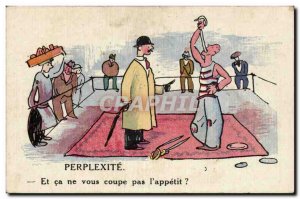 Humor - Illustration - It does not cut the & # 39appetit - Old Postcard