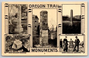 Ezra Meeker Oregon Trail Monuments~Boise-Pocatello~Baker City~1910 Art Nouveau