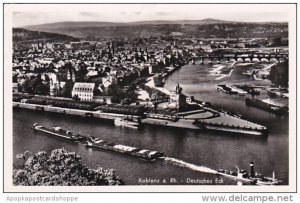 Germany Koblenz Deutsches Eck 1954 Photo