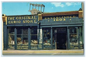 c1960's The Original Curio Store Exterior Scene Santa Fe New Mexico NM Postcard