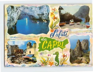 Postcard Saluti da Capri, Italy