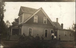 Elkhart Indiana IN Vine St. Home Still There Today c1910 Real Photo Postcard