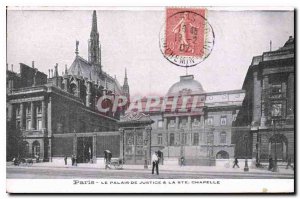 Old Postcard Paris Palais de Justice in the Ste Chapelle