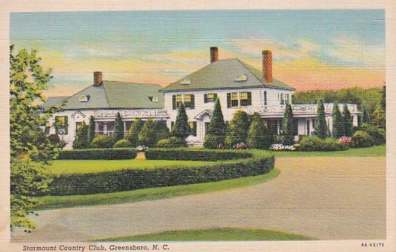 North Carolina Greensboro Starmount Country Club 1945 Curteich