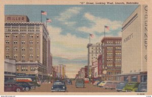 LINCOLN, Nebraska, PU-1962; O Street, Looking West