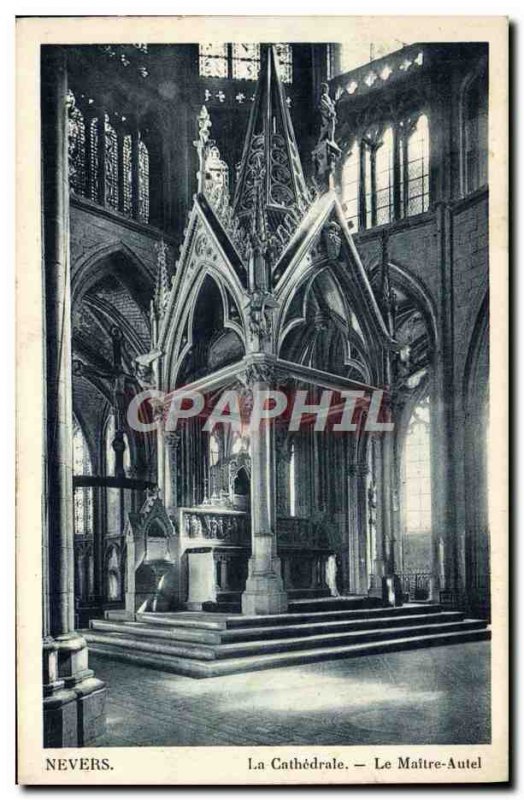 Old Postcard Nevers The Cathedral The Altar Master