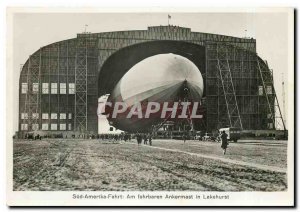 Postcard Modern Zeppelin Aviation South Amerika Fahrt