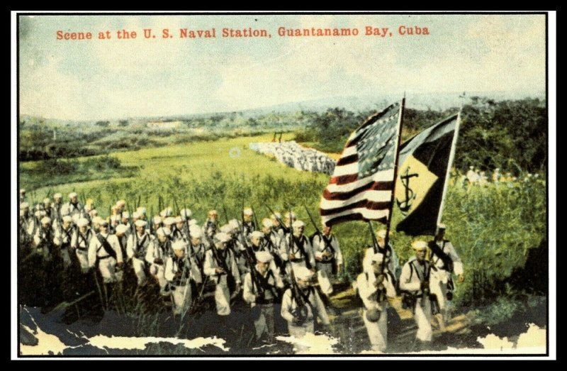 Postcard Scene at the US Naval Station Guantanamo Bay