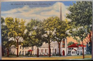 Vintage Postcard 1946 Church of the Holy Family, Columbus, Georgia (GA)