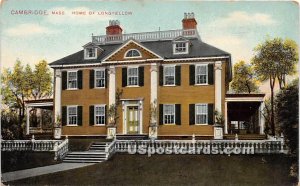 Home of Longfellow - Cambridge, Massachusetts MA Postcard