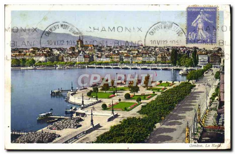 Old Postcard Geneve La Rade