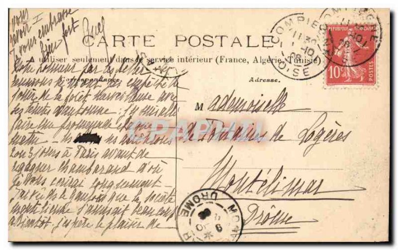 Old Postcard Compiegne Rue Domeliers