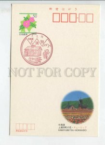 451000 JAPAN 1995 year POSTAL stationery flowers mill special cancellations