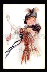 3035800 Fashionable Lady. By USABAL #1390 Vintage PC