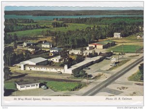 Aerial view,  Hi Way Motel,  Ignace,  Ontario,  Canada,  PU_1985
