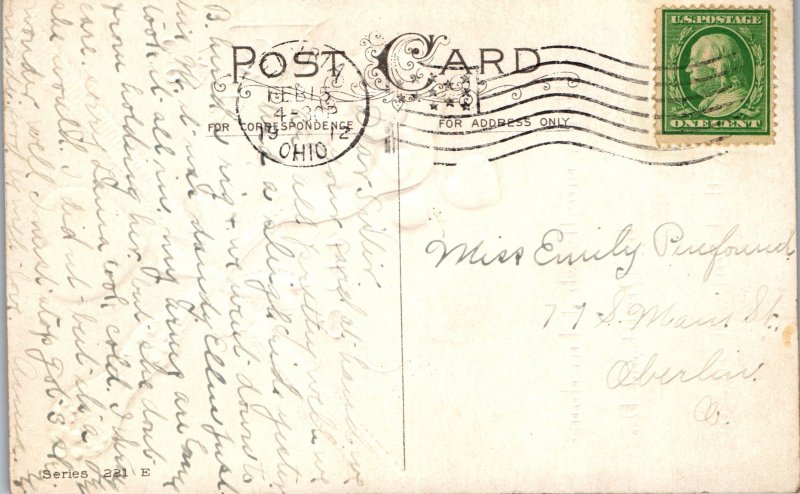 To My Love, Valentine Card, Embossed