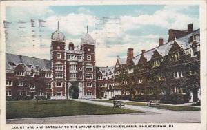 Pennsylvania Philadelphia Courtyard And Gateway To the University Of Pennsylv...