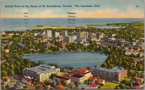 Aerial View of the Heart of St. Petersburg FL Postcard PC530