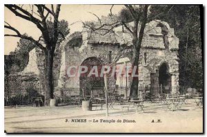 Postcard Old Nimes The Temple of Diana