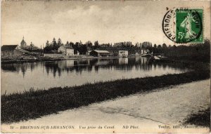 CPA BRIENON-sur-ARMANCON - Vue prise du Canal (108405)