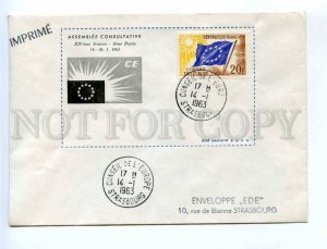 417066 FRANCE Council Europe 1963 year Strasbourg Assemblee Consultative COVER