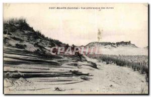 Old Postcard Fort Mahon picturesque view of the dunes
