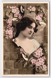 RPPC Actress Beautiful Madia Reutlinger Paris Art Nouveau Postcard B37