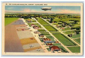 1941 The Cleveland Municipal Airport Goodyear Cleveland Ohio OH Vintage Postcard