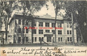 IA, Grinnell, Iowa, High School Bldg, 1908 PM, Brown & Harrington Pub No A1770