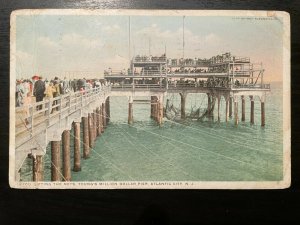 Vintage Postcard 1917 Young's Million Dollar Pier Fishing Atlantic City NJ