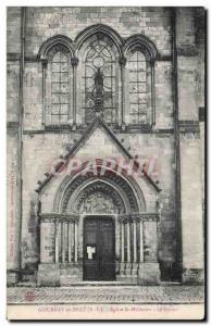 Gournay en Bray - St Egise Hildevert - The Portal - Old Postcard