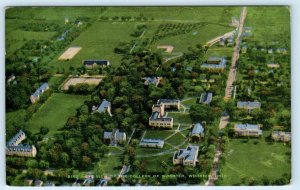 WOOSTER, OH Ohio ~ Aerial View WOOSTER COLLEGE c1940s Wayne County Postcard