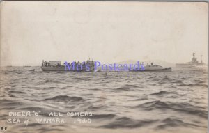 Turkey Postcard - Navy, Naval Shipping, Sailors, Sea of Marmara 1920 - RS37468