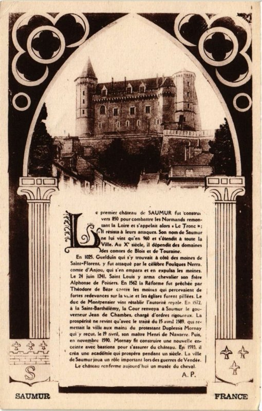 CPA SAUMUR - Le Premier Chateau (254110)