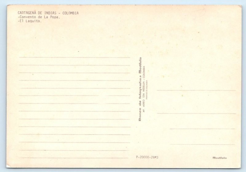 CARTAGENA Colombia multiview 4x6 Postcard