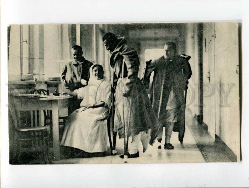 3053496 WWI Red CROSS PROPAGANDA Amputation hospital vintage PC