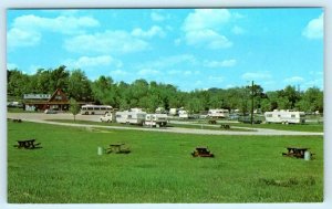 GOODLETTSVILLE, Tennessee TN ~ Roadside NASHVILLE KOA KAMPGROUND c1960s Postcard