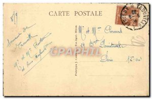 Old Postcard Trouville L & # 39Embarcade Tray and view on L & # 39Eglise Notr...