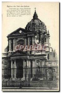 Old Postcard Church Du Val De Grace Paris