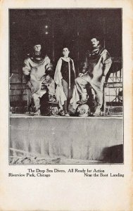 LP13 Deep Sea Divers   Riverview Amusement Park Chicago Illinois  Postcard  