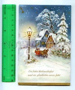 466821 1972 year Germany New Year three-dimensional folding MECHANICAL postcard