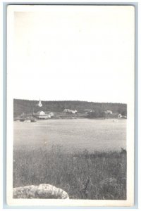 c1940's Town View Isle Au Haut Massachusetts MA RPPC Photo Unposted Postcard 