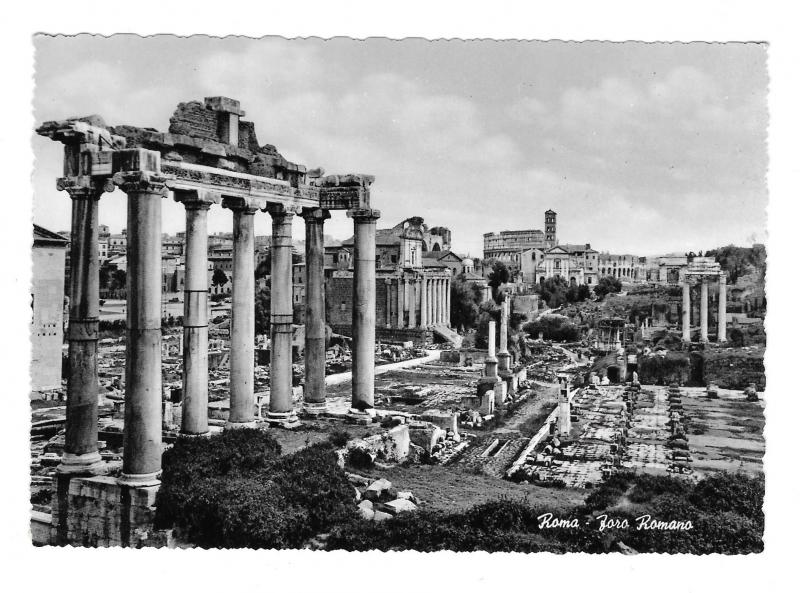 Italy Rome Fora Romano Roman Forum Vera Foto 4X6 Glossy Photo Postcard